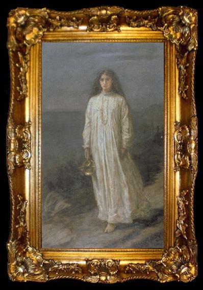 framed  Sir John Everett Millais la somnambule, ta009-2
